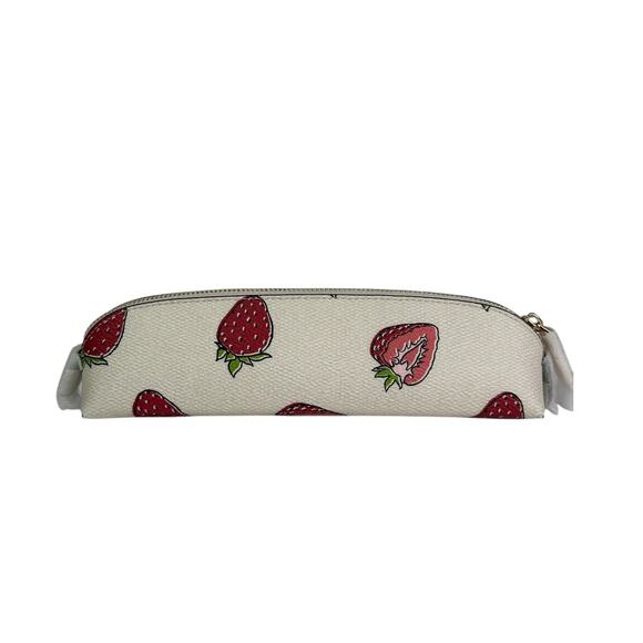 Coach Pencil Case With Strawberry Print - Picture 3 of 9